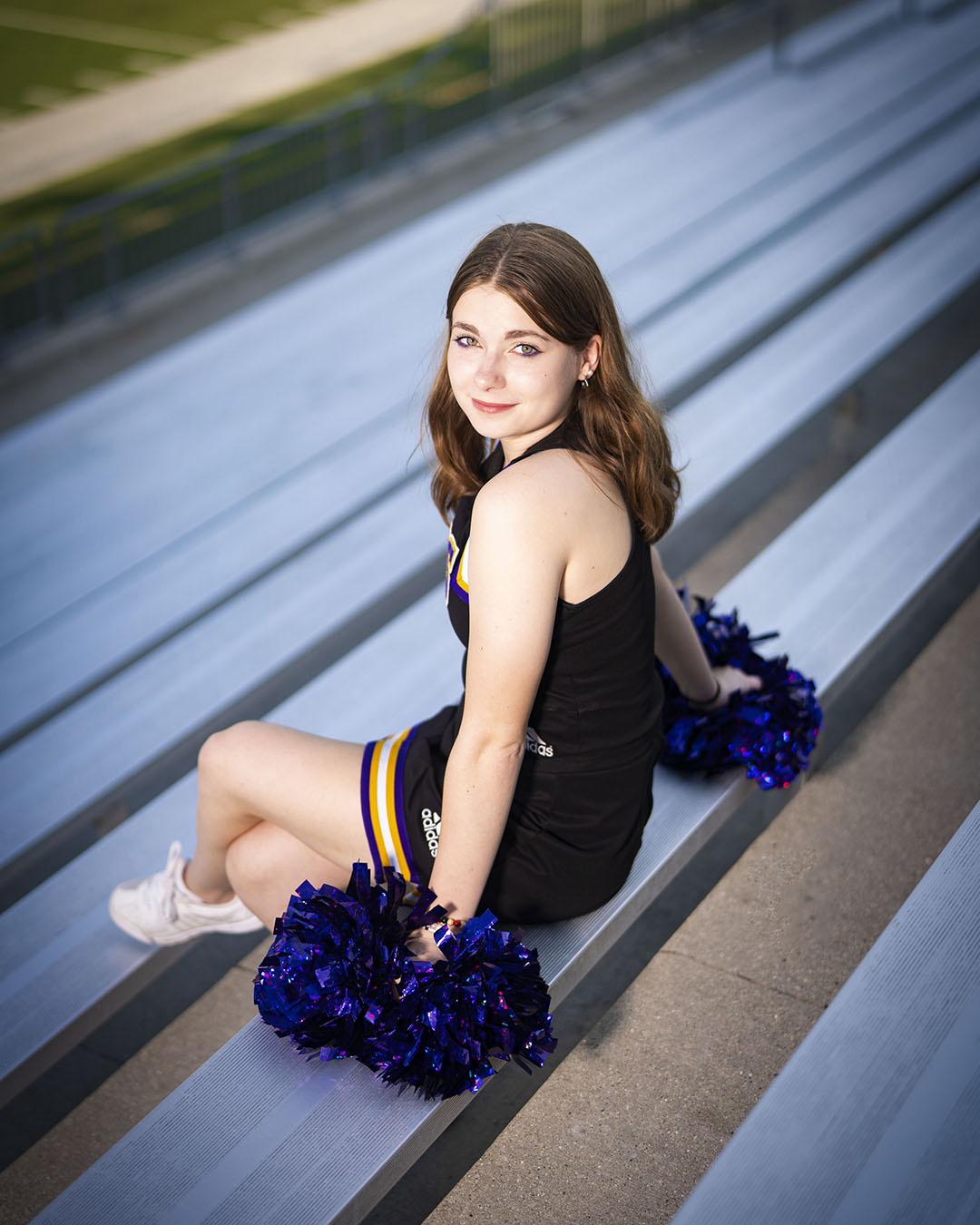Senior photo at Legacy Field, Greenville High School